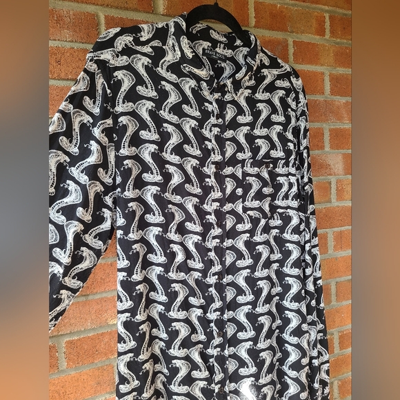 Brave Soul US L B&W long sleeve shirt - Picture 5 of 7